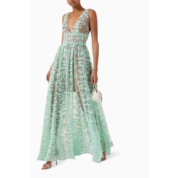 NWT Bronx And Banco Megan Lace Maxi Dress - XS - Picture 3 of 5